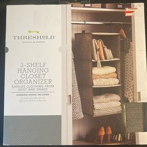 3 Shelf Hanging Closet Organizer